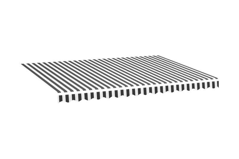 udskiftningsdug til markise 4x3 m antracitgrå og hvid - Markiser - Markise håndsving & markisestof