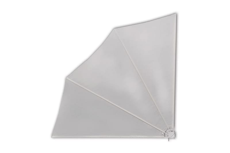 Sammenklappelig Sidemarkise 140 X 140 Cm - Creme - Havemøbler - Solafskærmning - Markiser - Balkonmarkise