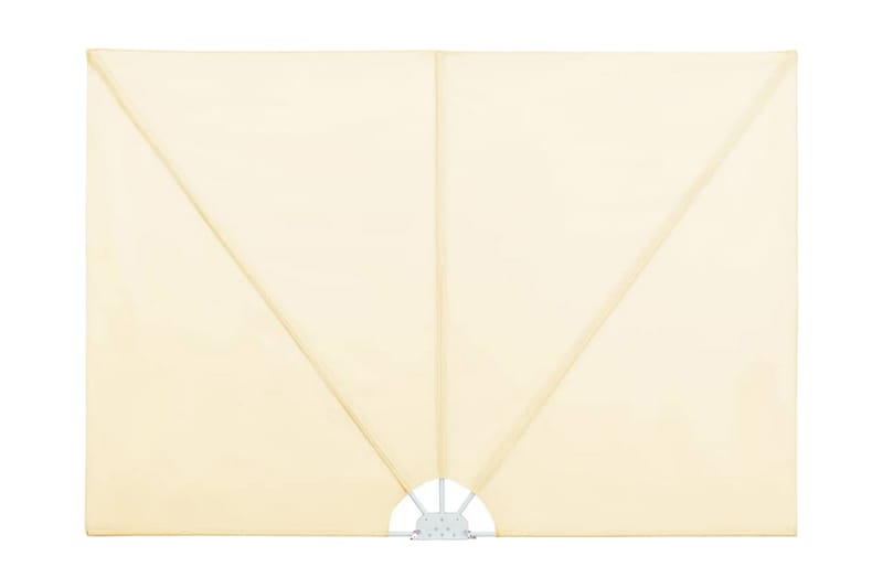 Sammenklappelig Sidemarkise 400 X 200 Cm - Creme - Havemøbler - Solafskærmning - Markiser - Balkonmarkise