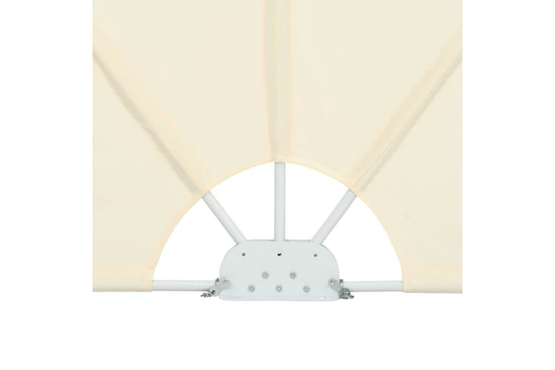 Sammenklappelig Sidemarkise 400 X 200 Cm - Creme - Havemøbler - Solafskærmning - Markiser - Balkonmarkise