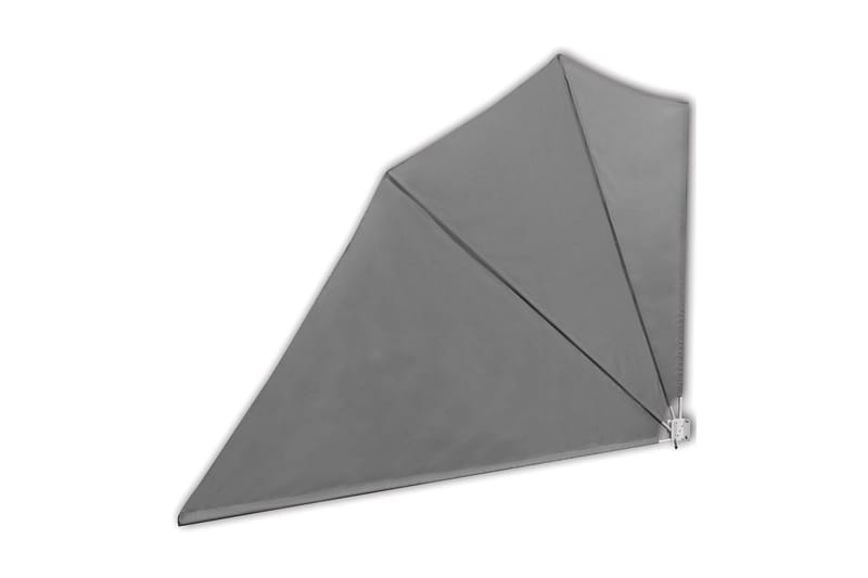 Sammenklappelig Sidemarkise Til Terrasse Grå 160 X 240 Cm - Grå - Havemøbler - Solafskærmning - Markiser - Balkonmarkise