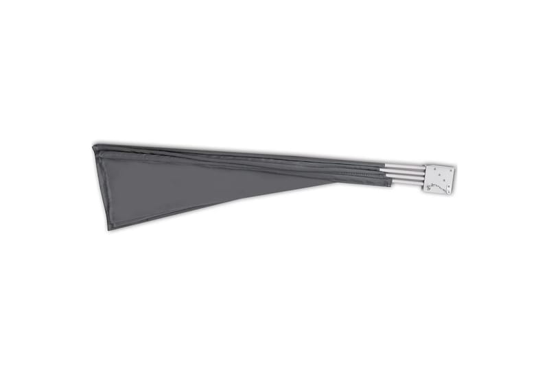 Sammenklappelig Sidemarkise Til Terrasse Grå 210 X 210 Cm - Grå - Havemøbler - Solafskærmning - Markiser - Balkonmarkise