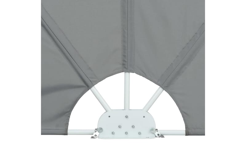Sammenklappelig Sidemarkise Til Terrasse Grå 240 X 160 Cm - Grå - Havemøbler - Solafskærmning - Markiser - Balkonmarkise