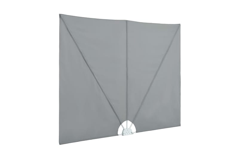Sammenklappelig Sidemarkise Til Terrasse Grå 400 X 200 Cm - Grå - Havemøbler - Solafskærmning - Markiser - Balkonmarkise