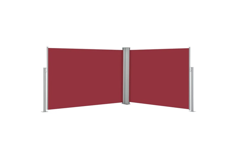sammenrullelig sidemarkise 100 x 1000 cm rød - Rød - Balkonmarkise - Markiser - Sidemarkise - Altanafskærmning