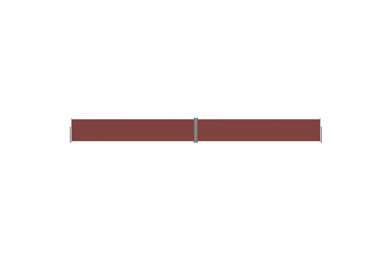 sammenrullelig sidemarkise 117x1200 cm brun - Brun - Balkonmarkise - Markiser - Sidemarkise - Altanafskærmning