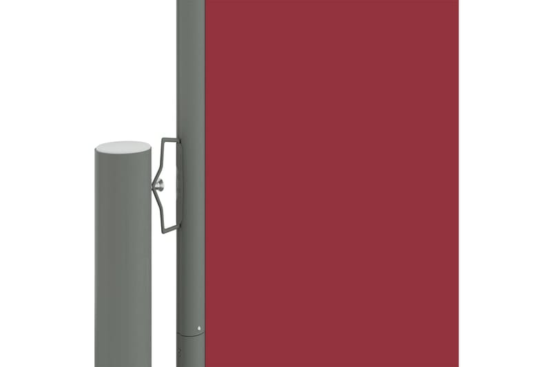sammenrullelig sidemarkise 117x1200 cm rød - Rød - Havemøbler - Solafskærmning - Markiser - Balkonmarkise