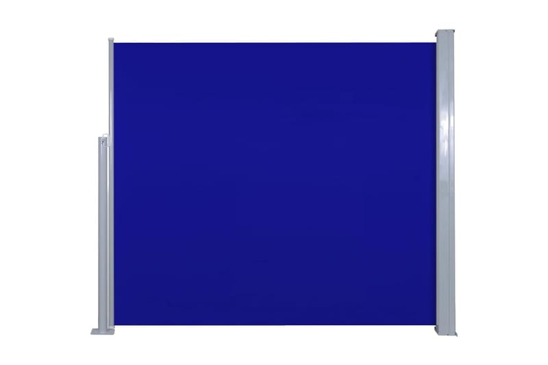 Sammenrullelig Sidemarkise 120 X 300 Cm Blå - Blå - Balkonmarkise - Markiser - Sidemarkise - Altanafskærmning
