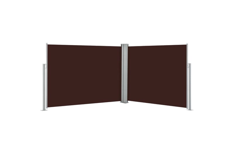 sammenrullelig sidemarkise 140 x 1000 cm brun - Brun - Havemøbler - Solafskærmning - Markiser - Balkonmarkise