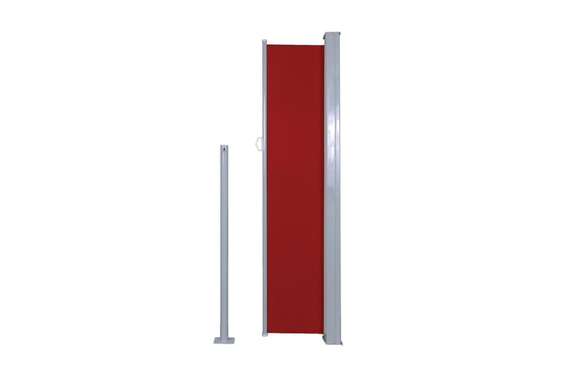 Sammenrullelig Sidemarkise 140 X 300 Cm Rød - Rød - Havemøbler - Solafskærmning - Markiser - Balkonmarkise