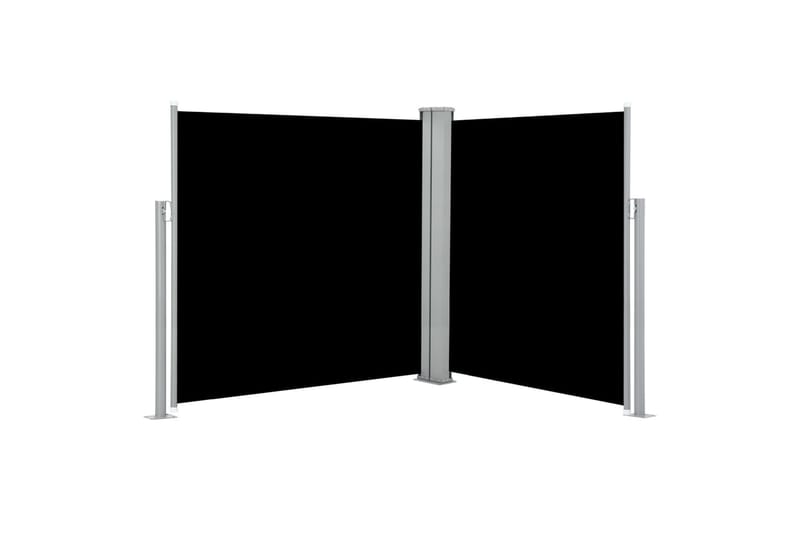 sammenrullelig sidemarkise 140 x 600 cm sort - Sort - Markiser - Balkonmarkise - Altanafskærmning - Sidemarkise
