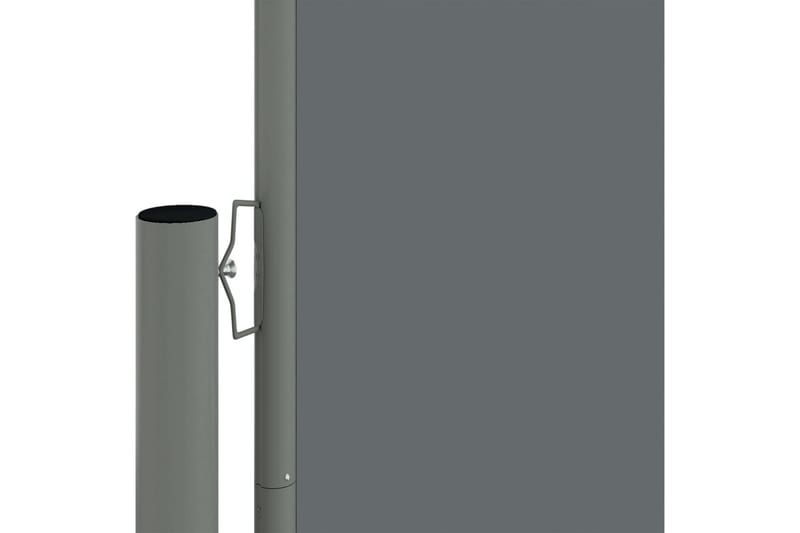 sammenrullelig sidemarkise 140x600 cm antracitgrå - Antracit - Balkonmarkise - Markiser - Sidemarkise - Altanafskærmning