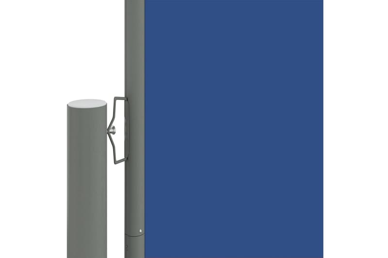 sammenrullelig sidemarkise 140x600 cm blå - Blå - Balkonmarkise - Markiser - Sidemarkise - Altanafskærmning