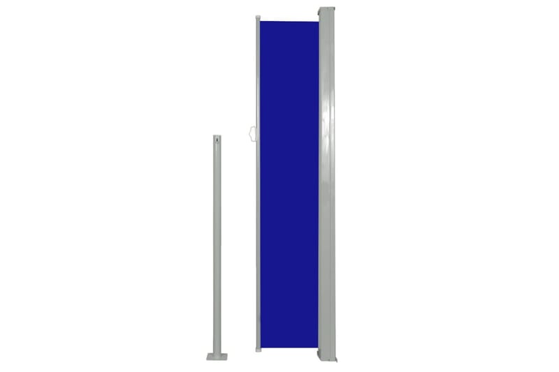 Sammenrullelig Sidemarkise 160 X 500 Cm Blå - Blå - Havemøbler - Solafskærmning - Markiser - Balkonmarkise
