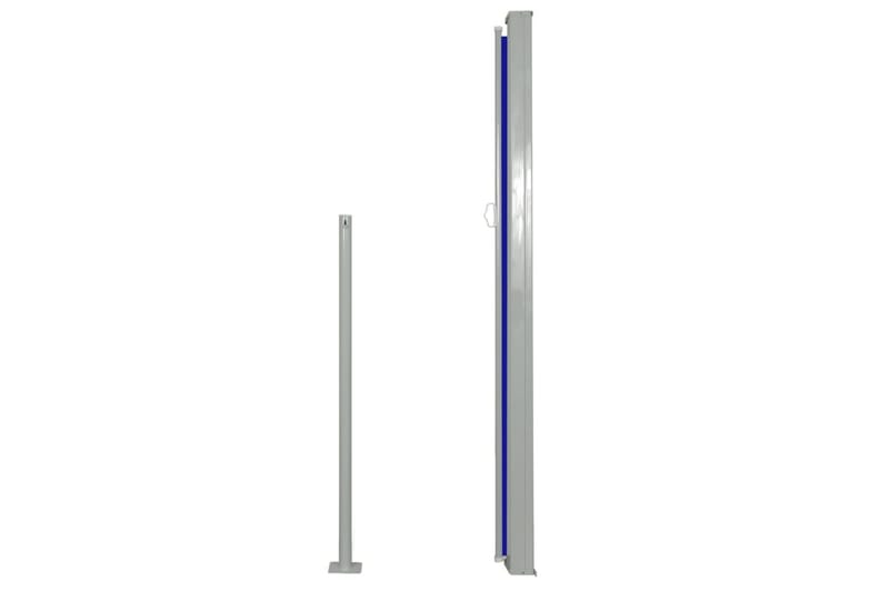 Sammenrullelig Sidemarkise 160 X 500 Cm Blå - Blå - Havemøbler - Solafskærmning - Markiser - Balkonmarkise