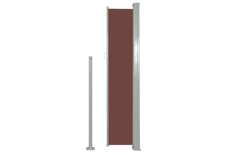 Sammenrullelig Sidemarkise 160 X 500 Cm Brun - Brun - Havemøbler - Solafskærmning - Markiser - Balkonmarkise
