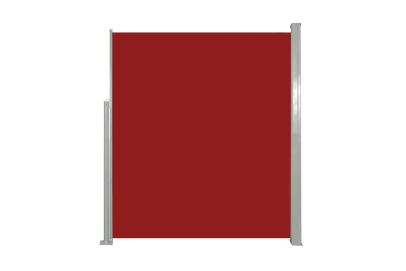 Sammenrullelig Sidemarkise 160 X 500 Cm Rød - Rød - Balkonmarkise - Markiser - Sidemarkise - Altanafskærmning