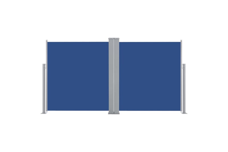 sammenrullelig sidemarkise 160 x 600 cm blå - Blå - Havemøbler - Solafskærmning - Markiser - Balkonmarkise