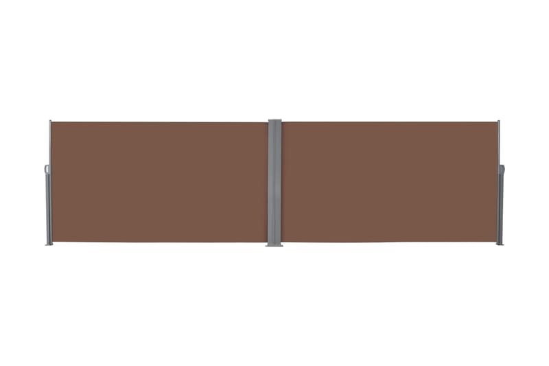 sammenrullelig sidemarkise 160 x 600 cm brun - Brun - Havemøbler - Solafskærmning - Markiser - Balkonmarkise