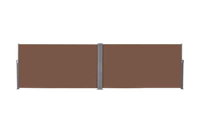 sammenrullelig sidemarkise 160 x 600 cm brun - Brun - Balkonmarkise - Markiser - Sidemarkise - Altanafskærmning