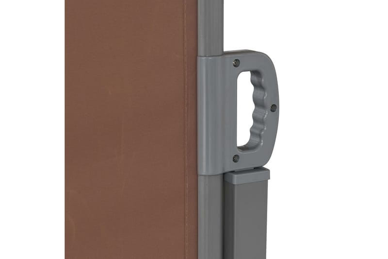 sammenrullelig sidemarkise 160 x 600 cm brun - Brun - Balkonmarkise - Markiser - Sidemarkise - Altanafskærmning