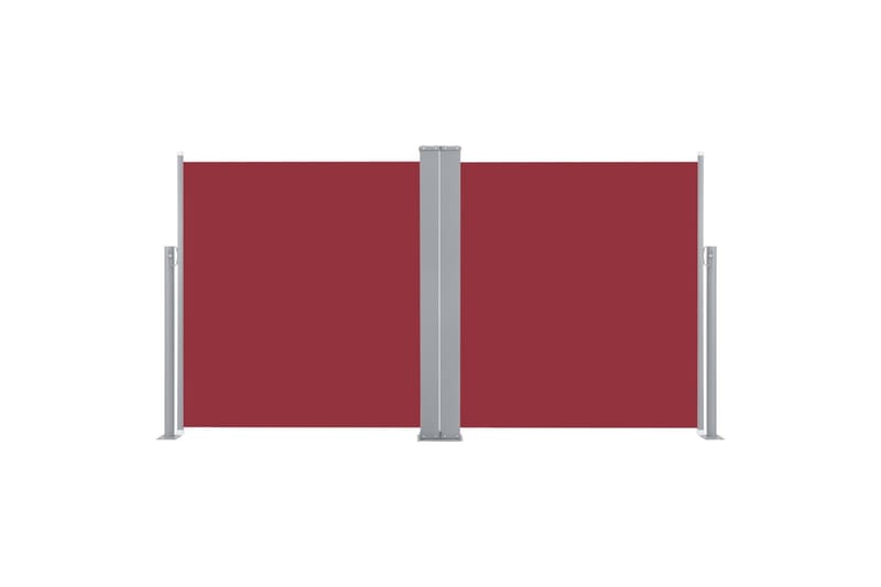 sammenrullelig sidemarkise 160 x 600 cm rød - Rød - Balkonmarkise - Markiser - Sidemarkise - Altanafskærmning