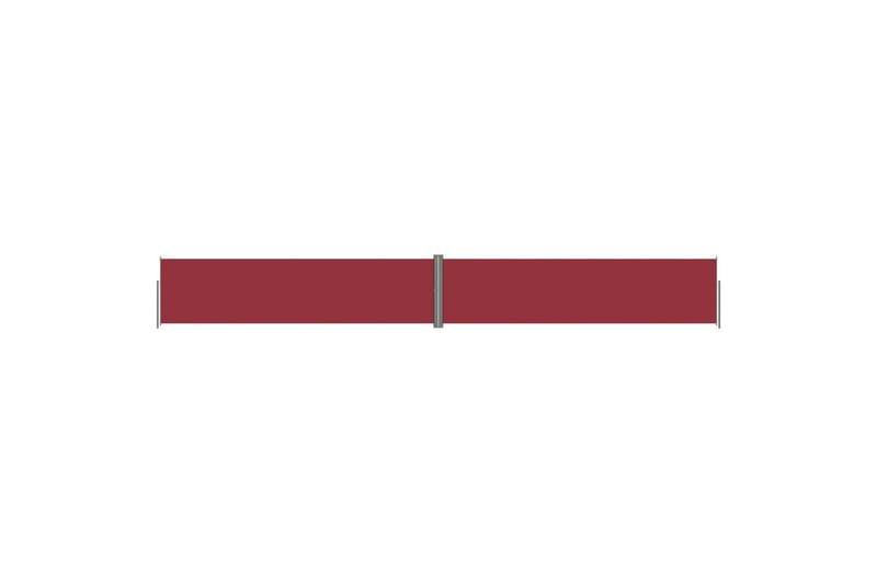 sammenrullelig sidemarkise 160x1200 cm rød - Rød - Balkonmarkise - Markiser - Sidemarkise - Altanafskærmning