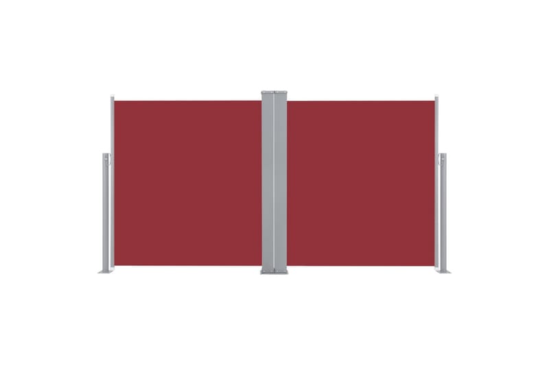 sammenrullelig sidemarkise 170 x 600 cm rød - Rød - Havemøbler - Solafskærmning - Markiser - Balkonmarkise