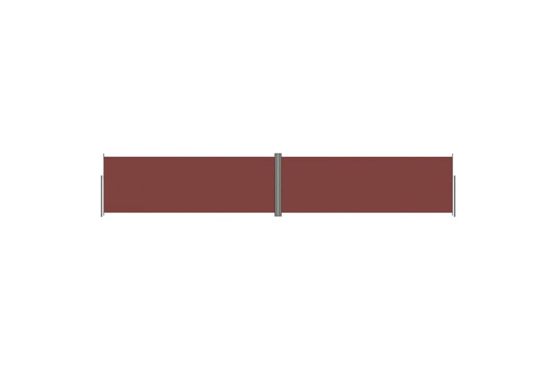 sammenrullelig sidemarkise 180x1000 cm brun - Brun - Balkonmarkise - Markiser - Sidemarkise - Altanafskærmning