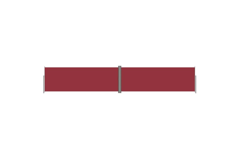 sammenrullelig sidemarkise 180x1000 cm rød - Rød - Balkonmarkise - Markiser - Sidemarkise - Altanafskærmning