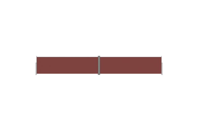 sammenrullelig sidemarkise 180x1200 cm brun - Brun - Balkonmarkise - Markiser - Sidemarkise - Altanafskærmning