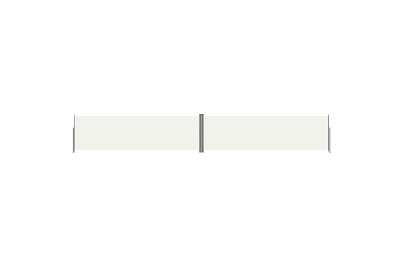 sammenrullelig sidemarkise 180x1200 cm cremefarvet - Creme - Havemøbler - Solafskærmning - Markiser - Balkonmarkise