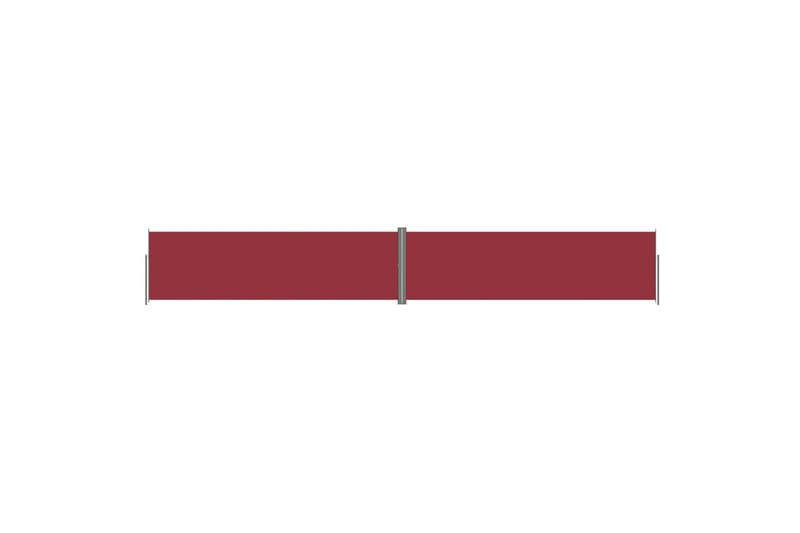sammenrullelig sidemarkise 180x1200 cm rød - Rød - Balkonmarkise - Markiser - Sidemarkise - Altanafskærmning