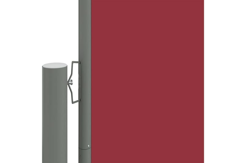 sammenrullelig sidemarkise 180x1200 cm rød - Rød - Balkonmarkise - Markiser - Sidemarkise - Altanafskærmning