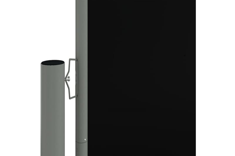 sammenrullelig sidemarkise 180x1200 cm sort - Sort - Balkonmarkise - Markiser - Sidemarkise - Altanafskærmning
