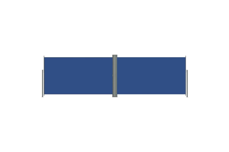 sammenrullelig sidemarkise 180x600 cm blå - Blå - Balkonmarkise - Markiser - Sidemarkise - Altanafskærmning