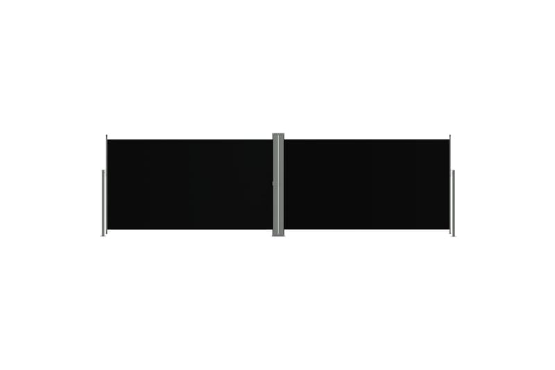 sammenrullelig sidemarkise 180x600 cm sort - Sort - Balkonmarkise - Markiser - Sidemarkise - Altanafskærmning