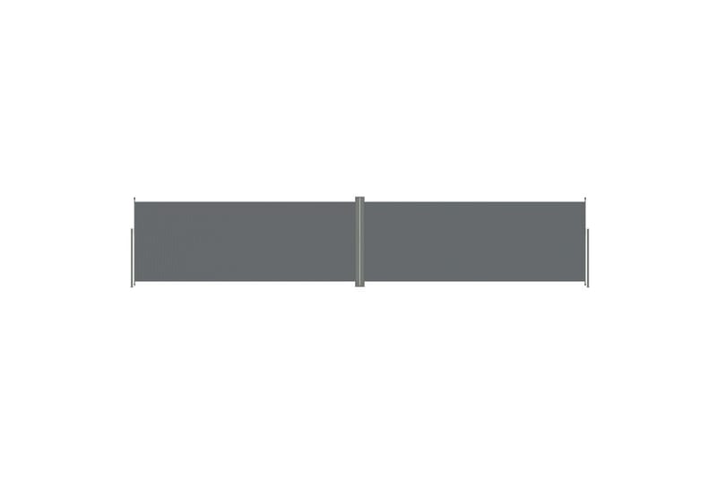 sammenrullelig sidemarkise 200x1000 cm antracitgrå - Antracit - Balkonmarkise - Markiser - Sidemarkise - Altanafskærmning