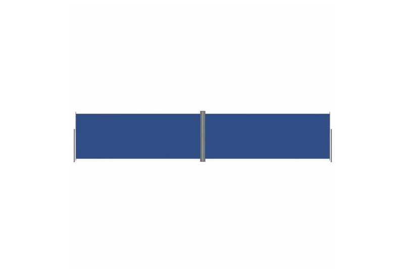 sammenrullelig sidemarkise 200x1000 cm blå - Blå - Balkonmarkise - Markiser - Sidemarkise - Altanafskærmning