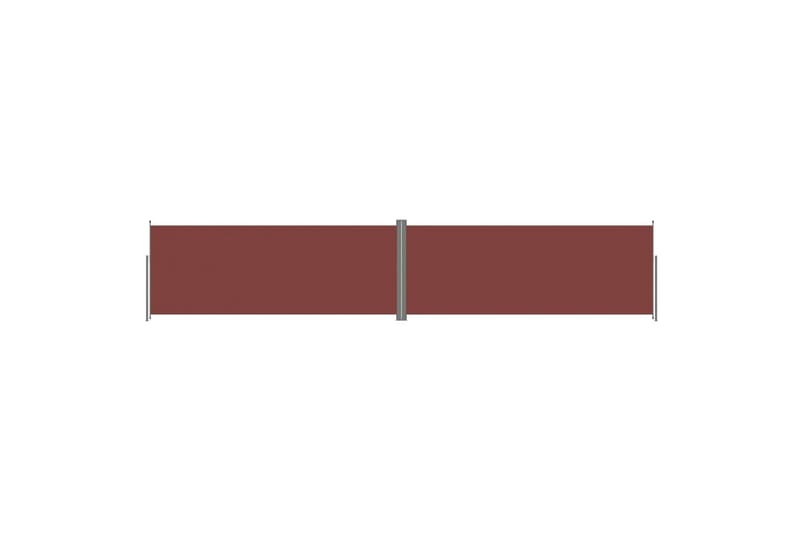 sammenrullelig sidemarkise 200x1000 cm brun - Brun - Balkonmarkise - Markiser - Sidemarkise - Altanafskærmning