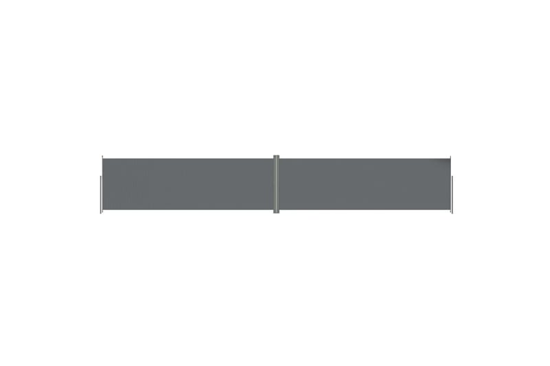 sammenrullelig sidemarkise 200x1200 cm antracitgrå - Antracit - Markiser - Balkonmarkise - Altanafskærmning - Sidemarkise
