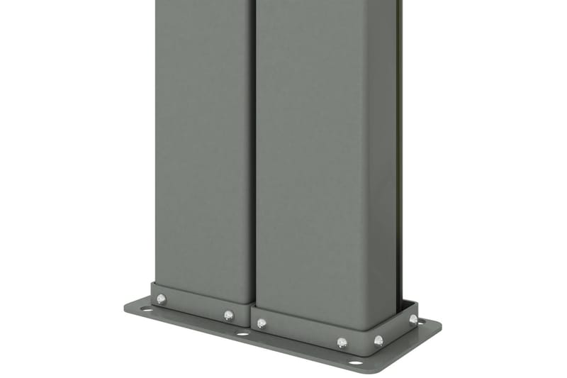 sammenrullelig sidemarkise 200x600 cm antracitgrå - Antracit - Havemøbler - Solafskærmning - Markiser - Balkonmarkise