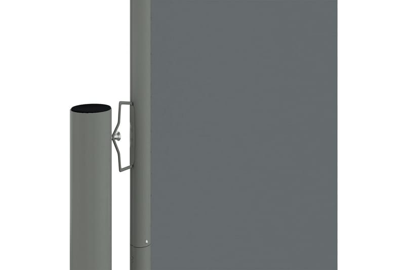 sammenrullelig sidemarkise 200x600 cm antracitgrå - Antracit - Balkonmarkise - Markiser - Sidemarkise - Altanafskærmning