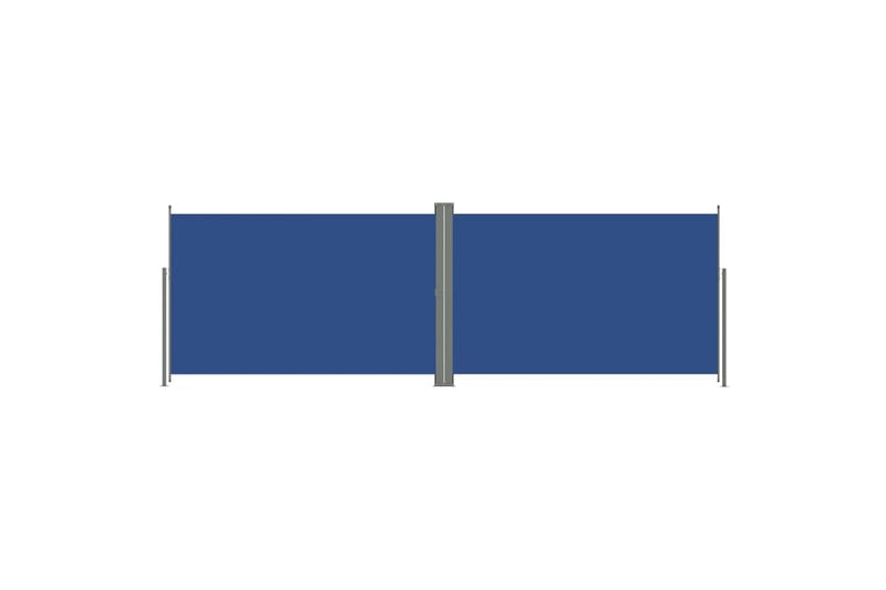 sammenrullelig sidemarkise 200x600 cm blå - Blå - Balkonmarkise - Markiser - Sidemarkise - Altanafskærmning