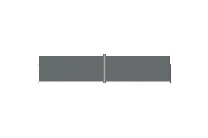 sammenrullelig sidemarkise 220x1000 cm antracitgrå - Antracit - Balkonmarkise - Markiser - Sidemarkise - Altanafskærmning