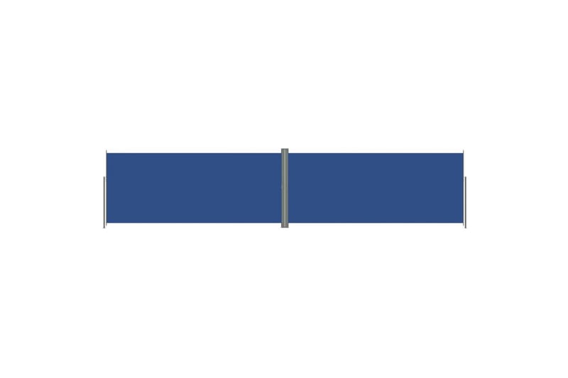 sammenrullelig sidemarkise 220x1000 cm blå - Blå - Havemøbler - Solafskærmning - Markiser - Balkonmarkise