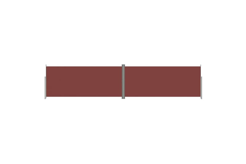 sammenrullelig sidemarkise 220x1000 cm brun - Brun - Balkonmarkise - Markiser - Sidemarkise - Altanafskærmning