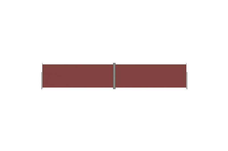 sammenrullelig sidemarkise 220x1200 cm brun - Brun - Balkonmarkise - Markiser - Sidemarkise - Altanafskærmning