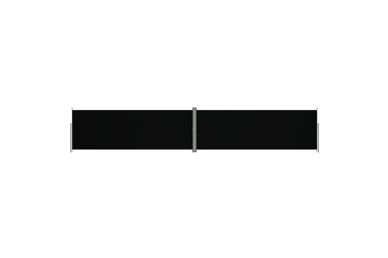 sammenrullelig sidemarkise 220x1200 cm sort - Sort - Balkonmarkise - Markiser - Sidemarkise - Altanafskærmning