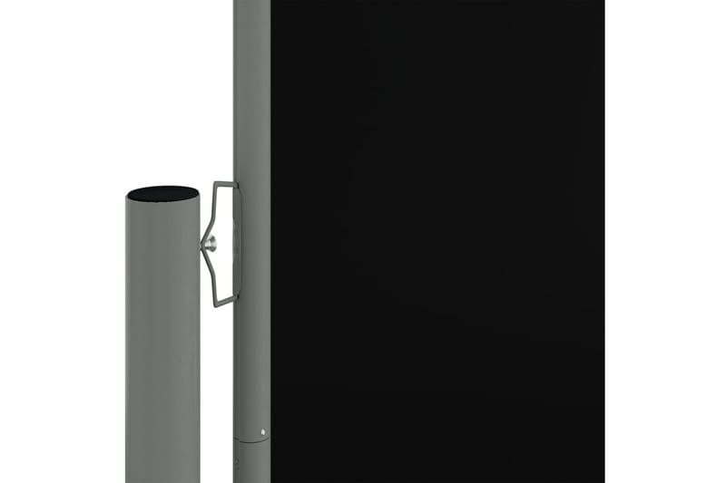 sammenrullelig sidemarkise 220x1200 cm sort - Sort - Balkonmarkise - Markiser - Sidemarkise - Altanafskærmning